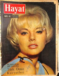HAYAT Dergisi 15 Ekim 1964 Sayı : 43 - Kapak : Sophia Hardy - Zelzele Marmarayı Yine Sarstı NDR96428 - Gökçekoleksiyon