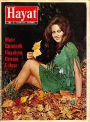 HAYAT DERGİSİ 15 Ekim 1970 Sayı: 42 Kapak: Zühal Aktan - Bir Kraliçe'nin Dramı - Nasır Öldü.. Mısır'da Hayat Devam Ediyor NDR88577 - Gökçekoleksiyon