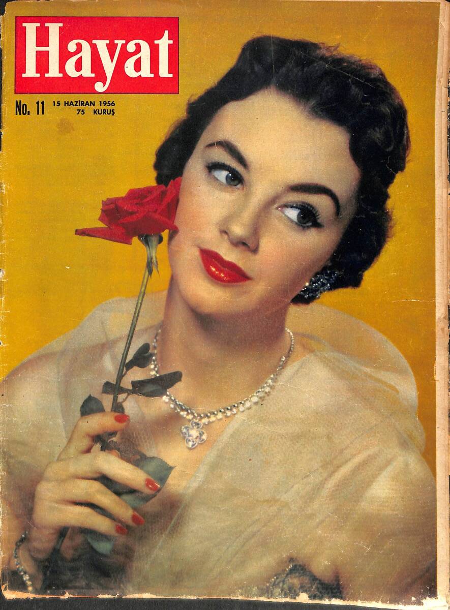 Hayat Dergisi 15 Haziran 1956 No: 11 - Kapak: Bunny Cooper & İsveçin Yeni Yetişen Genç Ve Güzel Prensesi İkinci Desiree NDR98831 - 1