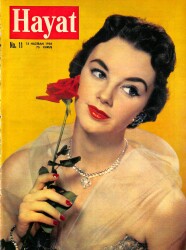 Hayat Dergisi 15 Haziran 1956 Sayı: 11 - Kapak: Bunny Cooper & İsveçin Yeni Yetişen Genç Ve Güzel Prensesi İkinci Desiree NDR98446 - Gökçekoleksiyon