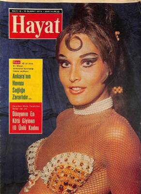 Hayat Dergisi 15 Şubat 1973 Sayı 8 - Dünyanın En Kötü Giyinen 10 Ünlü Kadını NDR78750 - 1