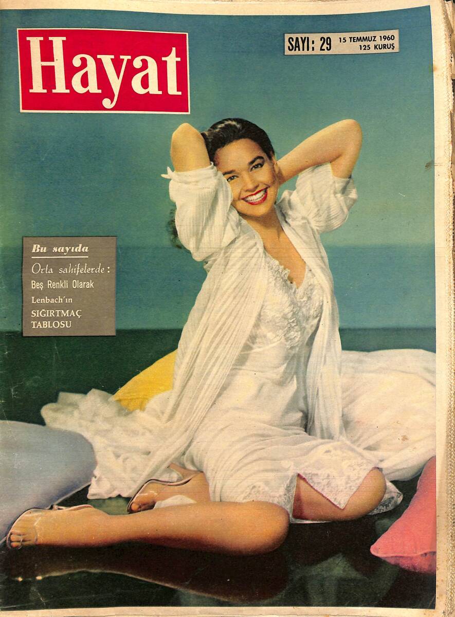 HAYAT Dergisi 15 Temmuz 1960 Sayı: 29 - Kapak: Coburn - Org. Gürsel İstanbul'da - Hatay'ın 22. Kurtuluş Kılı NDR89682 - 1