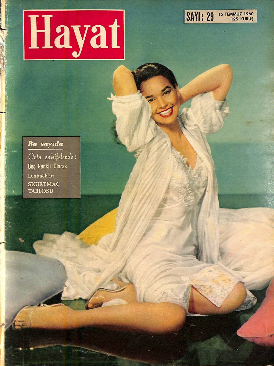 HAYAT Dergisi 15 Temmuz 1960 Sayı : 29 - Kapak Coburn`un Kapak Kompozisyonu - Sahne Yıldızlarımız Şeref Gürsoy NDR101551 - 1