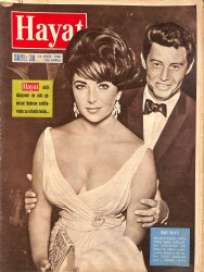 HAYAT Dergisi 16 Eylül 1960 Sayı: 38 - Kapak: Elizabeth Taylor Ve Eddie Fisher İkinci Balayı - Farah'ın En Son Resmi NDR88996 - Gökçekoleksiyon