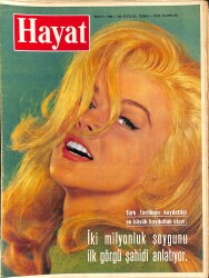 HAYAT DERGİSİ 16 Eylül 1965 Sayı: 38 - Kapak: Ann Margret - İstanbul'un Güzel 10 Kadını - Prenses İra - Albert Schweitzer NDR88912 - Gökçekoleksiyon