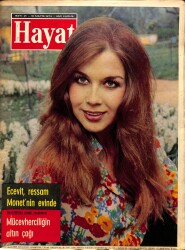Hayat Dergisi 16 Mayıs 1974 Sayı: 21 - Kapak: Zerrin Arbaş - Filiz Akın - Türkan Şoray - Zeki Müren - Anne Marıe Davıd - Sophia Loren NDR89972 - Gökçekoleksiyon