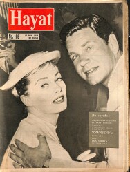 HAYAT Dergisi 17 Ekim 1958 Sayı: 106 - Kapak: Anita Ekberg-Antony Steel - İstanbul'da Açılan Milli Sanayi Sergisi - Anita Uslanmayacak Mı NDR89674 - Gökçekoleksiyon