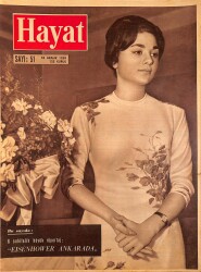 HAYAT Dergisi 18 Aralık 1959 Sayı: 51 - Kapak: Farah Diba - Eisenhower Ankara'da - Talebe Yurdundan Gülistan Sarayına NDR96166 - Gökçekoleksiyon