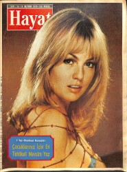 HAYAT DERGİSİ 18 Haziran 1970, Sayı: 25 - DAMDAKİ KEMANCI, FRUKO REKLAMI, Kapak: MYLENE DEMONGEOT NDR88389 - Gökçekoleksiyon