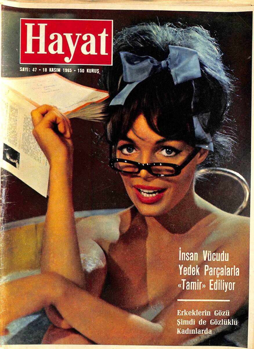 HAYAT Dergisi 18 Kasım 1965 Sayı: 47 - Kapak: Renate Ewert - Prens Albert Amansız Bir Hastalığa Mı Yakalandı NDR88589 - 1