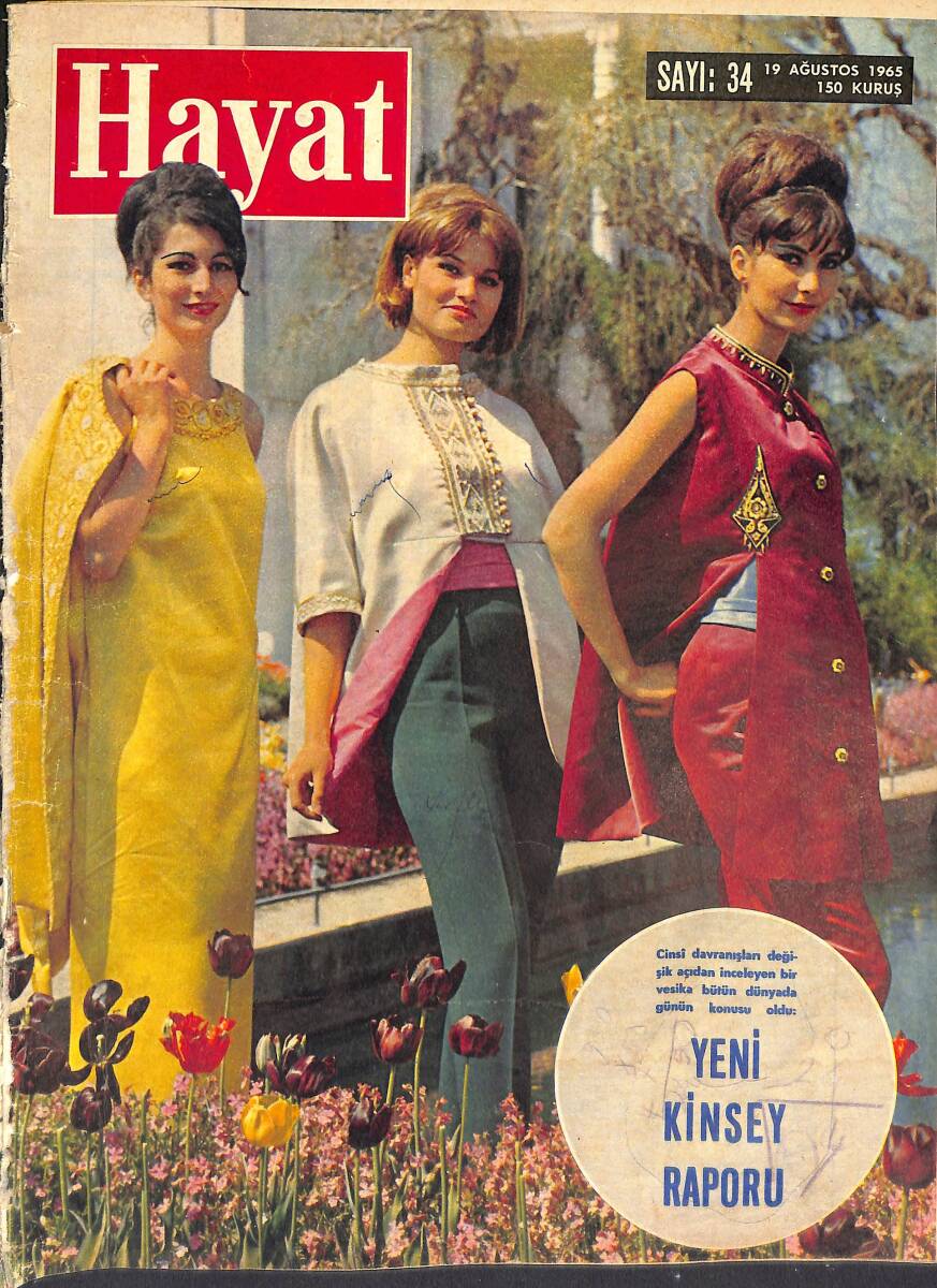 Hayat Dergisi 19 Ağustos 1965 Sayı:34 - Rolling Stones - Lord Sutch - Tevfik Fikret - Lord Snowdon - Vittorio Olando - Lloyd George NDR87803 - 1