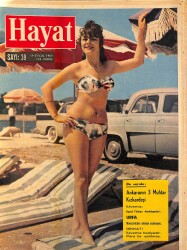 HAYAT DERGİSİ 19 Eylül 1963 Sayı: 39 Kapak: Huguette Lara - Ankara'nın Üç Muhtar Kız Kardeşi - Eski Şato Aşıklar Yuvası Oldu NDR88551 - Gökçekoleksiyon
