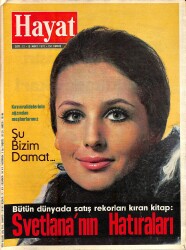 HAYAT DERGİSİ 19 Mart 1970 Sayı : 12 - Kapak : Annabella Pearson - Zeki Müren , TRT İle İhtilâfa Düşen Sanatçı Arkadaşlarını Destekliyor NDR88521 - Gökçekoleksiyon
