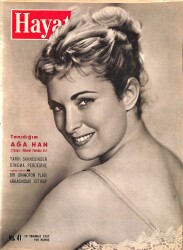 Hayat Dergisi 19 Temmuz 1957 No.41 - Kapak: Irene Genna NDR98475 - Gökçekoleksiyon