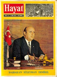 HAYAT DERGİSİ 2 Ekim 1969 Sayı: 41 Kapak: Başbakan Süleyman Demirel - Moda Dünya'sının En Uzun Mankeni NDR88439 - Gökçekoleksiyon