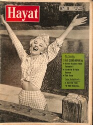 HAYAT DERGİSİ 2 Eylül 1960 Sayı: 36 - Kapak: Carole Lesley - Von Papen'in Türkiye Hatıraları - Türk Viyana NDR88938 - Gökçekoleksiyon