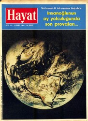 HAYAT DERGİSİ 20 Mart 1969 Sayı: 13 - Kapak: Ay Atmosferinden Dünya'nın Görünüşü - Sık Sık Sözü Edilen Plastik Cerrahisi NDR88447 - Gökçekoleksiyon