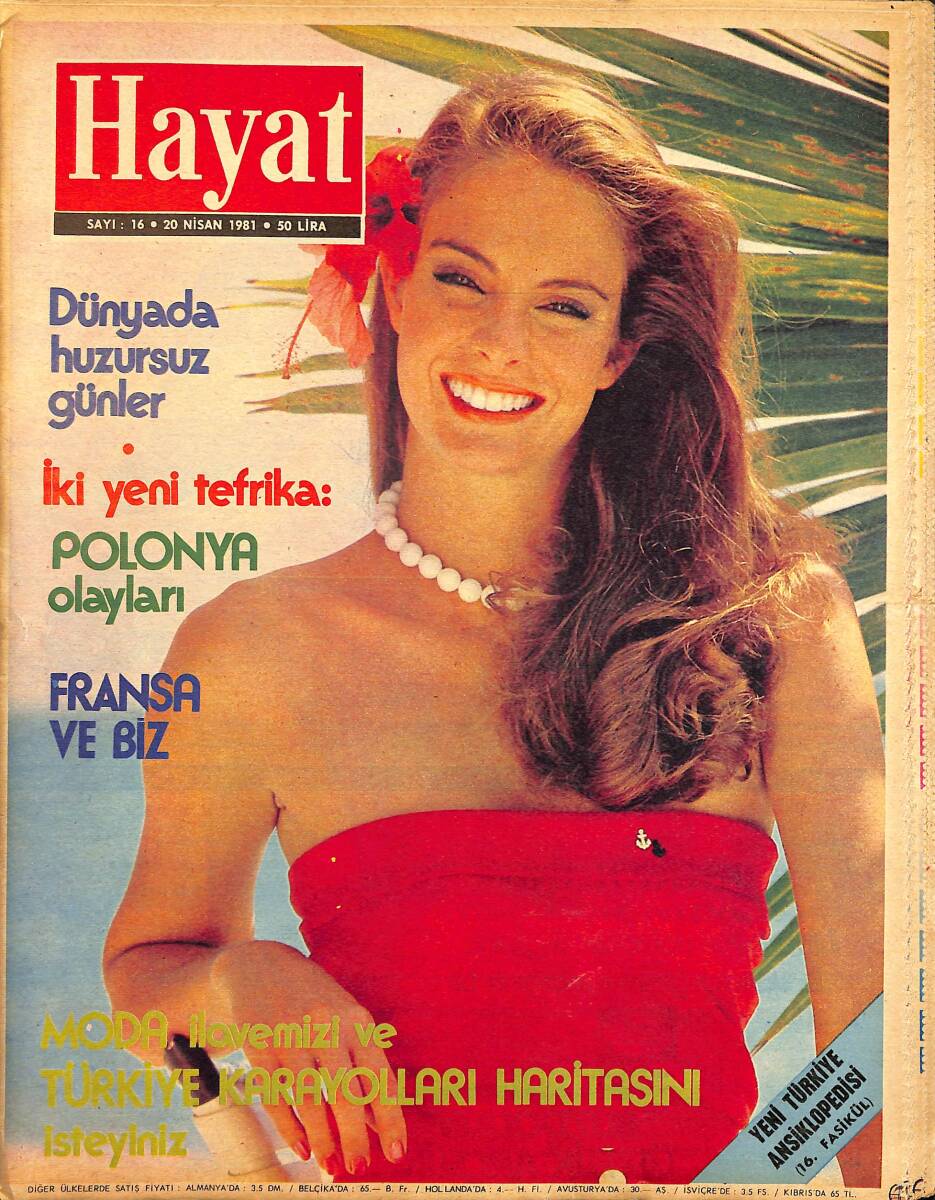 Hayat Dergisi 20 Nisan 1981 Sayı: 16 - Oscarlı Filmlerin Hikayesi - Polonya Olayları NDR97467 - 1