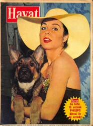 Hayat Dergisi 21 Mart 1974 Sayı: 13 - Kapak: Fatma Girik - Jackie'nin Esrarı - Fatma Girik'in Köpeği Ruh Hastası NDR90048 - 2