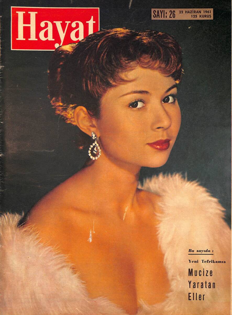 Hayat Dergisi – 22 Haziran 1961 – Sayı: 26 , Kapak: Dany Carel , Poster: Neriman Köksal NDR98425 - 1