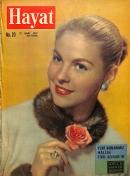 Hayat Dergisi 22 Şubat 1957 Sayı:20 - Kapak Marla Judge - Marilyn Monroe - Brigitte Bardot - Diana Dors - Sophia Loren - Martine Carol - Gökçekoleksiyon