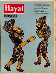 HAYAT DERGİSİ 23 Ocak 1964 Sayı: 5 - Kapak: Hacivat Ve Karagöz - Türk Heykeltıraşı Beyaz Saraya Kennedy'nin Heykelini Hediye Etti NDR88918 - Gökçekoleksiyon