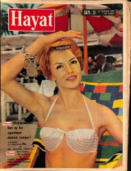 HAYAT DERGİSİ 23 Temmuz 1964 Sayı: 31 - Kapak: Anny Nelsen - Firavunlar Vadisinde Hareket Var NDR88896 - Gökçekoleksiyon