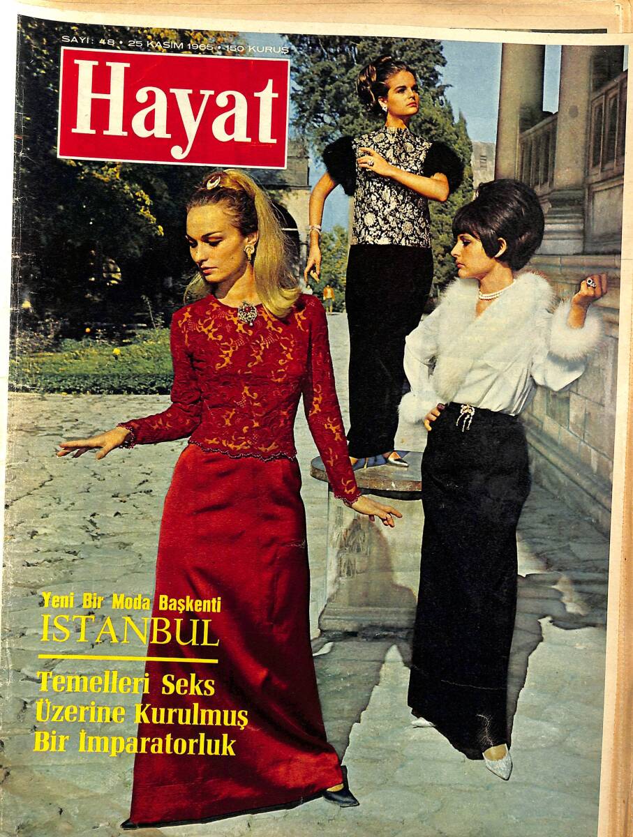HAYAT Dergisi 25 Kasım 1965 Sayı: 48 - Kapak: İrine, Şirley, Lucette - Pakistan'ın Türkiye'ye Yardımı NDR88588 - 1