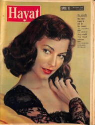 HAYAT Dergisi 25 Mart 1960 Sayı: 13 - Kapak: Ava Gardner - Margaret'in Düğün Hazırlıkları - Kalkınmaya Çalışan Genç Devlet Pakistan NDR89679 - Gökçekoleksiyon