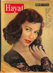 HAYAT DERGİSİ 25 Mart 1960 Sayı: 13 - Kapak: Ava Gardner - Sahnede Ölen Opera Sanatkarı Leonard Warren - Maragaret'in Düğün Hazırlıkları NDR88962 - Gökçekoleksiyon