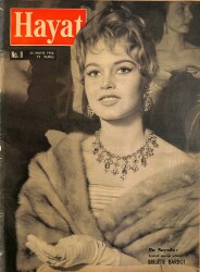 Hayat Dergisi 25 Mayıs 1956 Sayı : 8 - Kapak: Brigitte Bardot NDR90725 - Gökçekoleksiyon