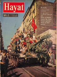 Hayat Dergisi – 25 Mayıs 1961 – Sayı: 22 , Kapak: Ordu ve Gençlik , Poster: Can Bartu NDR98429 - Gökçekoleksiyon