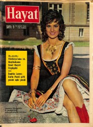 HAYAT DERGİSİ 25 Şubat 1965 Sayı: 9 Kapak: İna Duscha - Sophia Loren-Carlo Ponti Çifti Yasak Aşkı Yendi NDR88578 - Gökçekoleksiyon