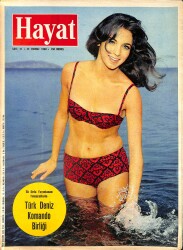 HAYAT Dergisi 25 Temmuz 1968 Sayı : 31 - Kapak : Nil Kutval - Audrey Hepburn Baklavaya Bayıldı NDR88742 - Gökçekoleksiyon