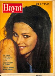 HAYAT DERGİSİ 26 Kasım 1964 Sayı:49 - Kapak: Claudıa Cardınale - Bir Yılın Işığında Dallas Cinayeti - Boğaziçine Bir Asma Köprü NDR88633 - Gökçekoleksiyon
