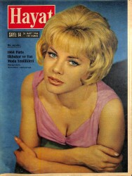 HAYAT DERGİSİ 26 Mart 1964 Sayı: 14 - Kapak: Sophıa Hardy Yurtta Kıbrıs Mitingleri - Atomla İşleyen Dev Uçak Gemisi İstanbulda NDR88507 - Gökçekoleksiyon