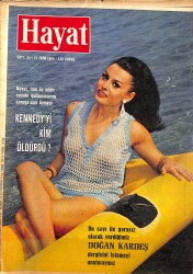 HAYAT Dergisi 27 Ekim 1966 Sayı: 44 - Kapak: Silvana Samsoni - Kennedy'yi Kim Öldürdü - Eskişehirspor Kadrosu Poster NDR89636 - Gökçekoleksiyon