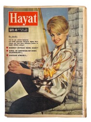 Hayat Dergisi 27 Eylül 1962 Sayı : 40 - Kapak : Dany Robin - Irak İhtilali Nasıl Oldu - Ay Çiçekleri Tablosu Renkli Poster NDR91346 - Gökçekoleksiyon