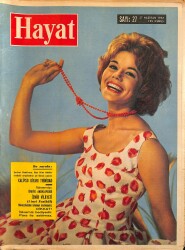 HAYAT DERGİSİ 27 Haziran 1963 Sayı:27 - Kapak:Gıorgıa Moll - Kleopatra'nın Elbiseleri Amerika'da - Ebedi Gençlik Nihayet Gerçekleşiyor NDR88678 - Gökçekoleksiyon
