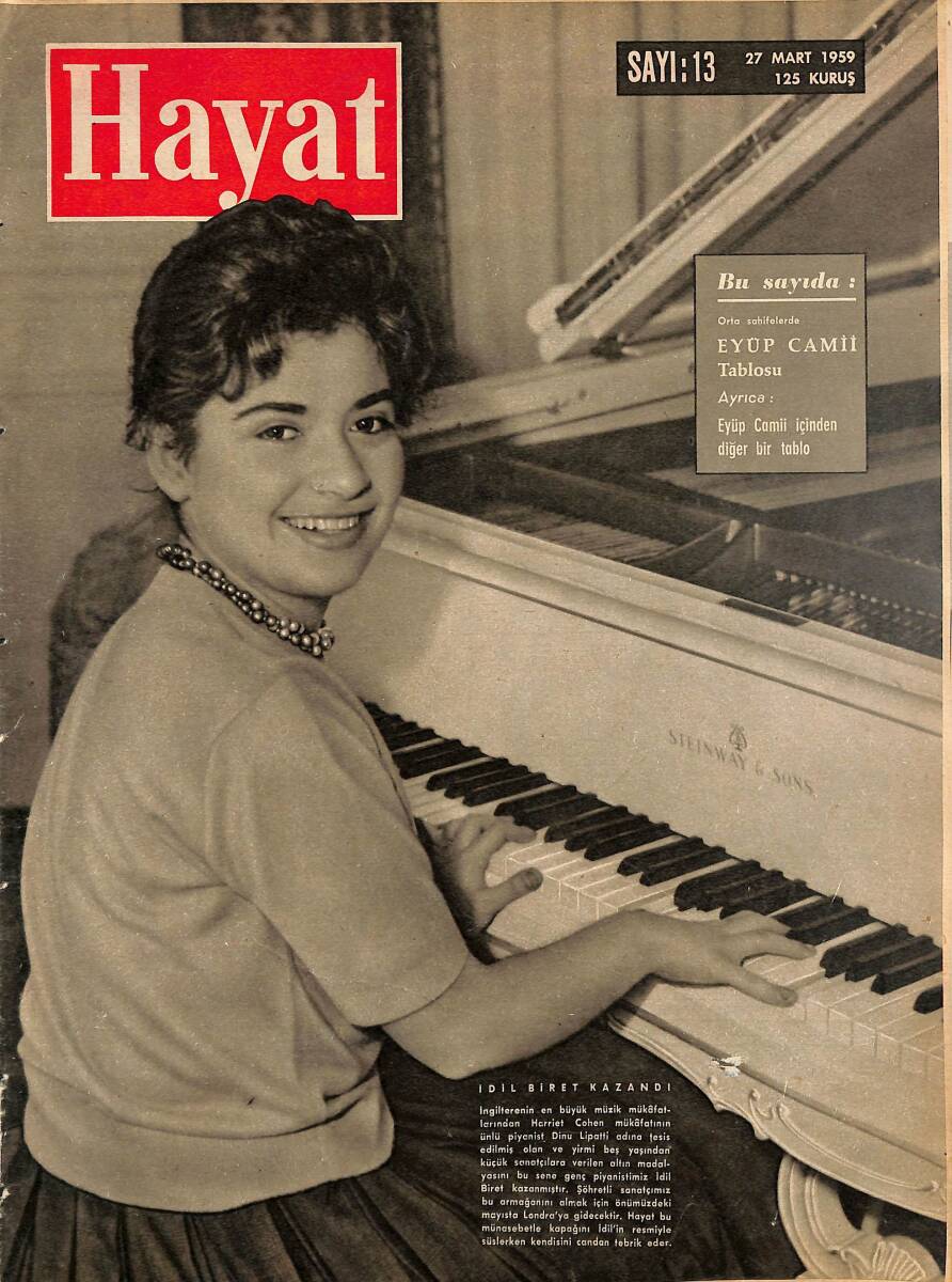 HAYAT Dergisi 27 Mart 1959 Sayı : 13 - 5. Bölüm, İngiliz Sarayının En Yakın Çevresinden, Kraliçe Elizabeth Ve Prens Philip-Kapak İdil Biret NDR101543 - 1