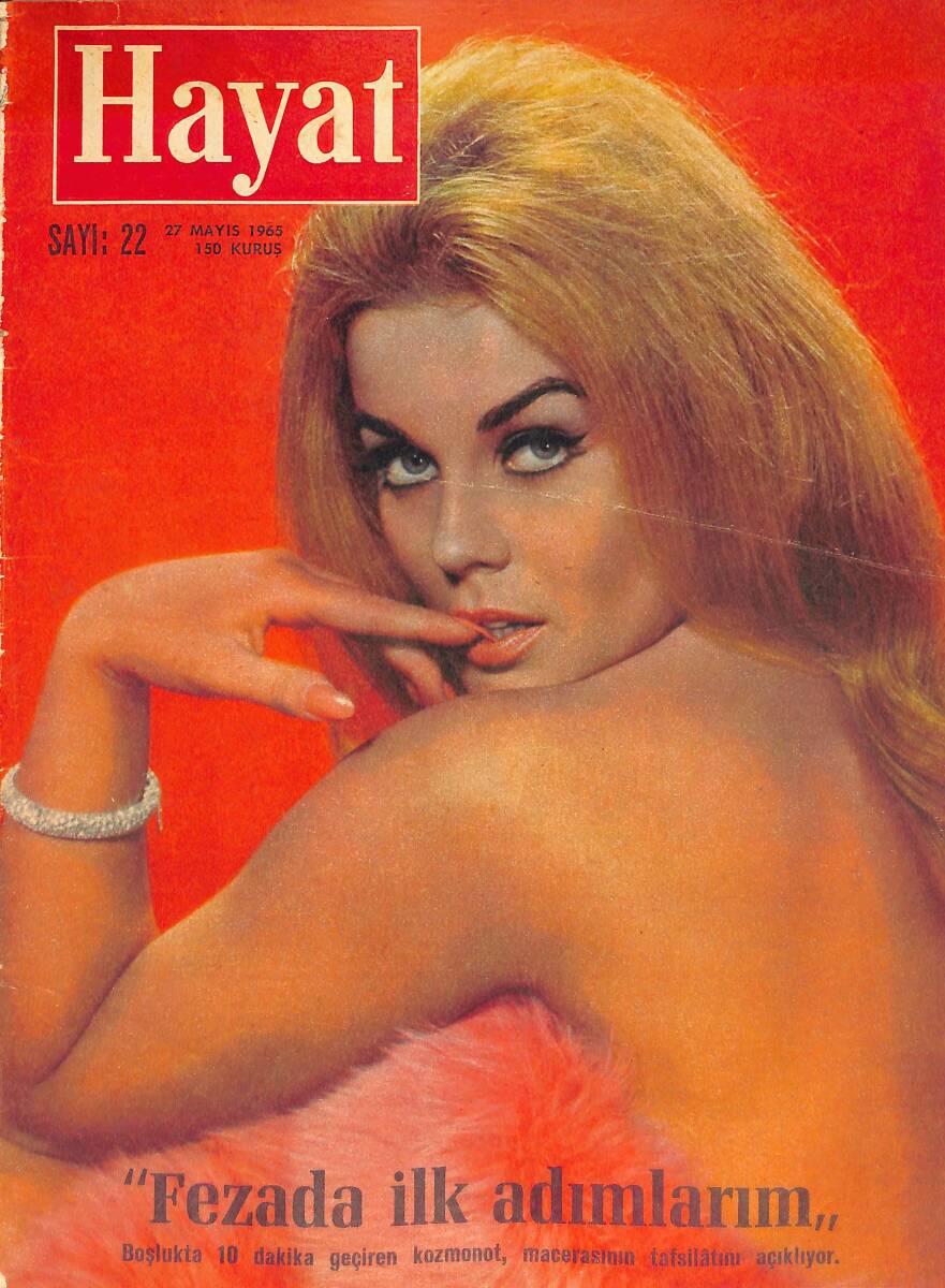Hayat Dergisi 27 Mayıs 1965 Sayı:22 - Walter Chiarry - Rıchard Burton - Prenses Süreyya - Prenses Margaretha'nın Kızının İlk Fotoğrafı - Jean Harold NDR87795 - 1