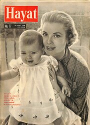 HAYAT DERGİSİ 28 Mart 1958 Sayı: 77 - Kapak :Prenses Grace Kelly - Prenses Doğurdu! ... Toplar Atılsın!... - Altı Yüz İkiz Bir Arada! NDR88628 - Gökçekoleksiyon