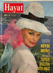 HAYAT DERGİSİ 29 Nisan 1965 Sayı: 18 - Kapak :Elke Sommer - Yapışık İkizlerin Ayrılması - Köyde Defile! NDR88637 - Gökçekoleksiyon