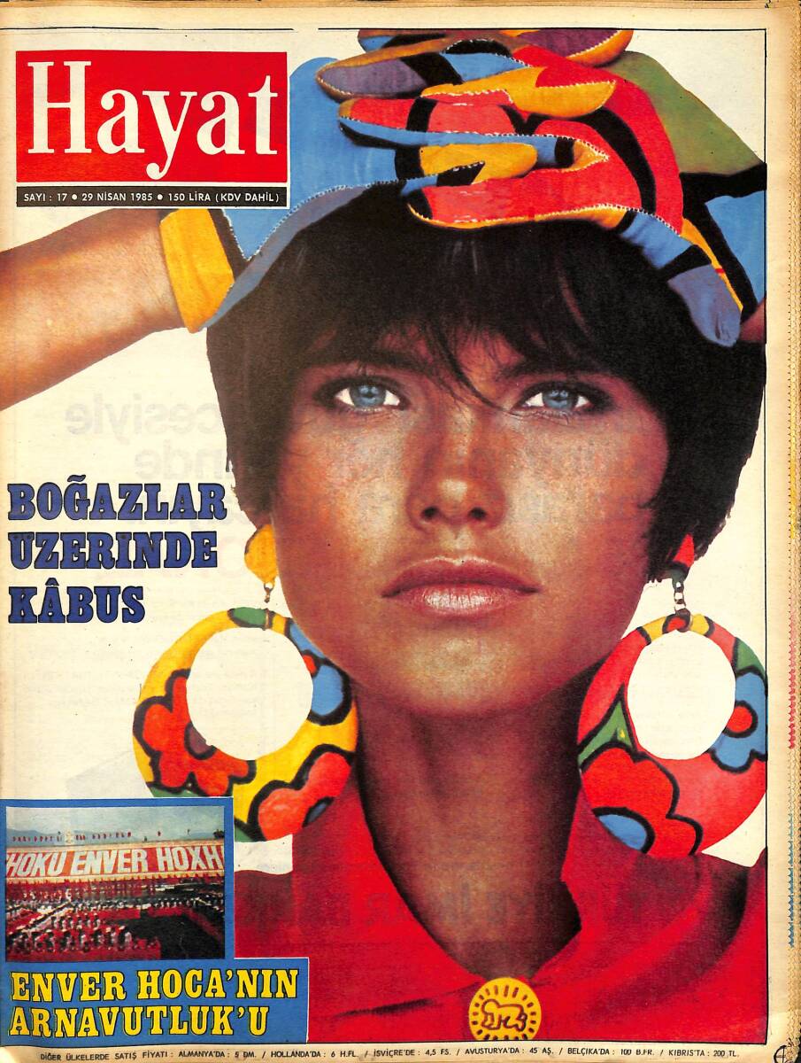 Hayat Dergisi 29 Nisan 1985 Sayı: 17 - Kapak: Angie Morris - Çin'de Disco Devrimi - Michael Jackson NDR97456 - 1