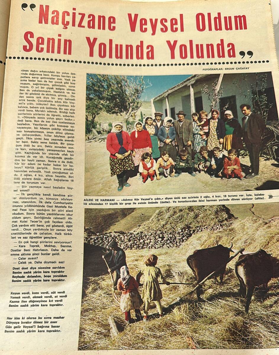 HAYAT Dergisi 3 Aralık 1970 Sayı : 49 - İstanbullular , Dünyanın En Büyük Hovardaları... - Aşık Veysel Ve Üç Telli Sazı... NDR88762 - 3