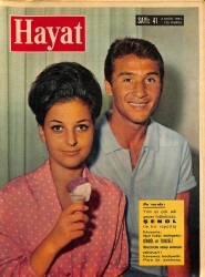 HAYAT DERGİSİ 3 Ekim 1963 Sayı: 41 Kapak: Şenol İle Eşi - Yeni Bir Lolita Mı? - Yılın En Çok Konuşulan Futbolcusu Şenol NDR88540 - Gökçekoleksiyon
