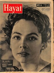 HAYAT DERGİSİ 3 Nisan 1959 Sayı: 14 - Kapak: Leslie Caron - Zsa Zsa Ve Evlilik - Arap Aleminin Son Savaşı NDR88924 - Gökçekoleksiyon