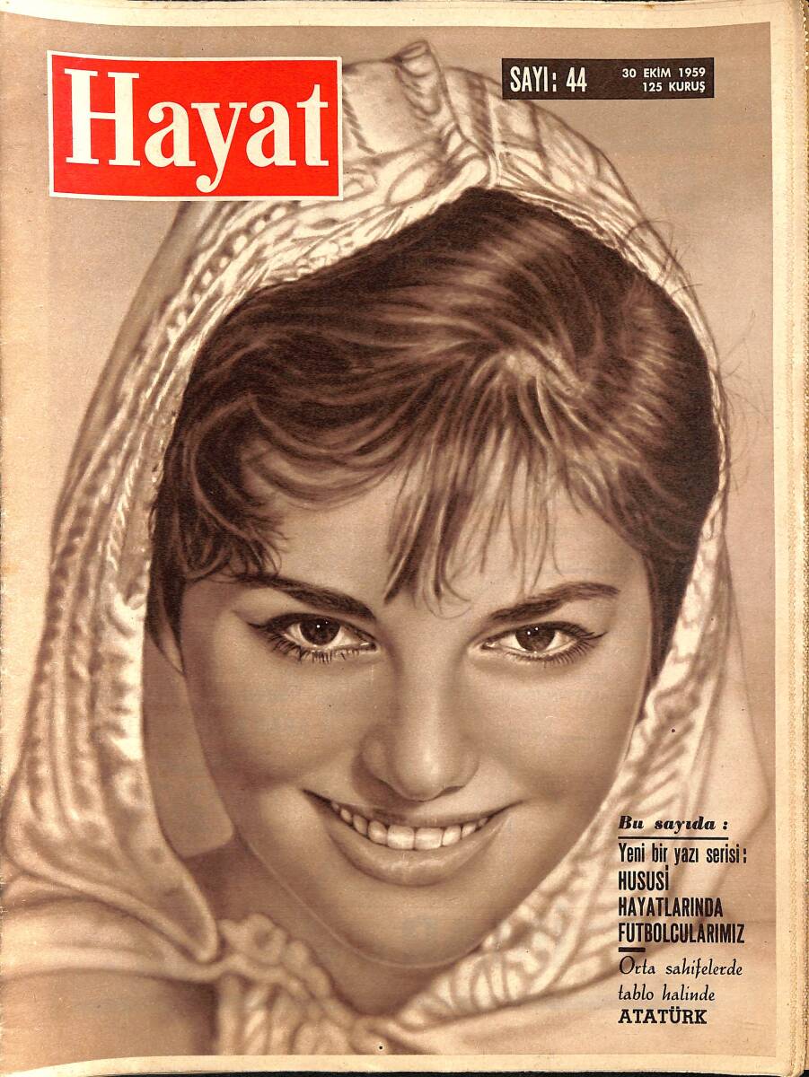 HAYAT Dergisi 30 Ekim 1959 Sayı: 44 - Kapak: Claudia Cardinale - Adnan Menderes'in Amerika Seyahatinden Fotoğraflar - Metin Oktay Neler Anlattı NDR89671 - 1