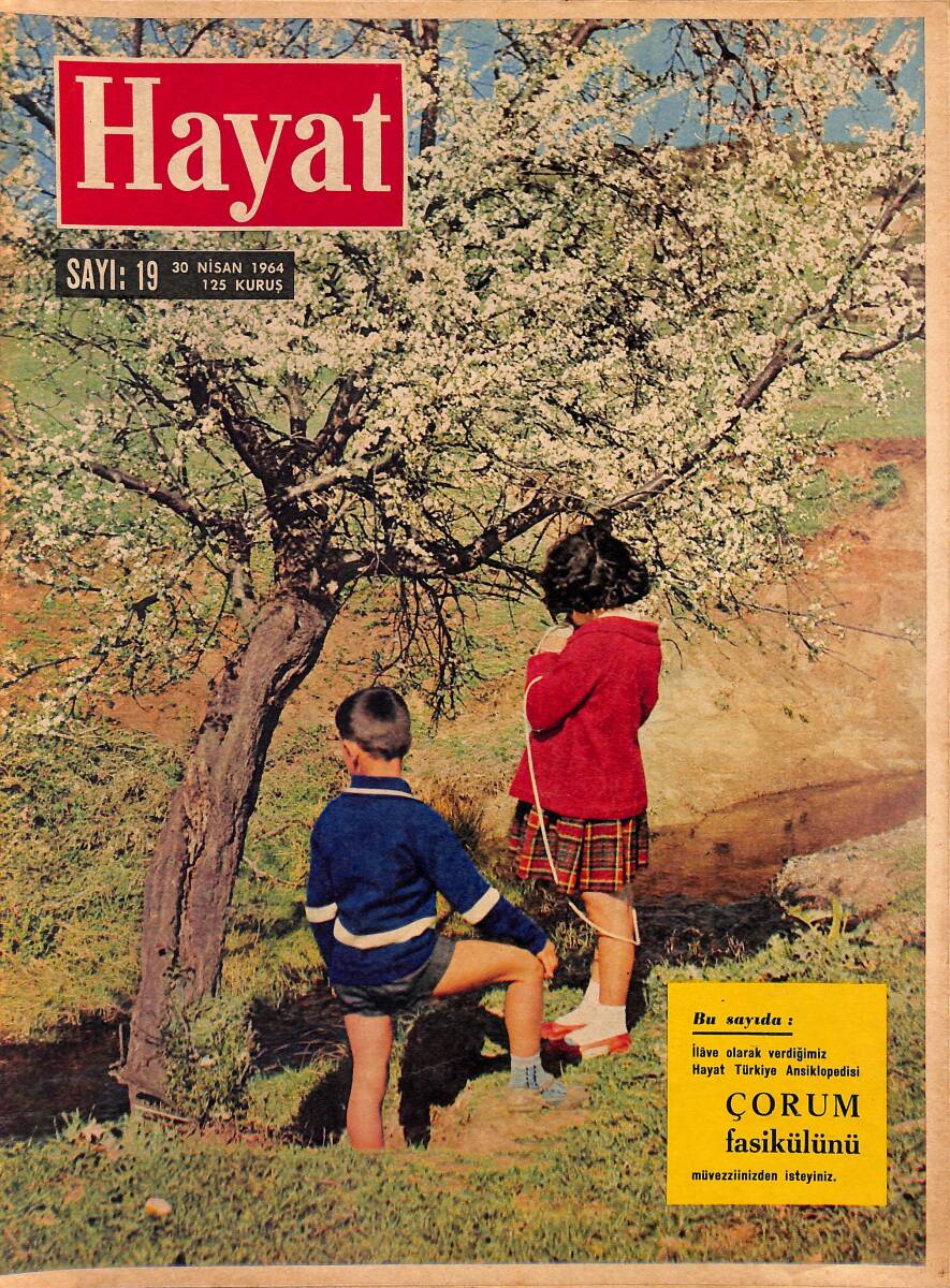 HAYAT DERGİSİ 30 Nisan 1964 Sayı: 19 - Kapak: Bahar Ve Çocuklar - Barbara Hutton Altı Koca Değiştirdi Ama Saadeti Bulamadı NDR88894 - 1