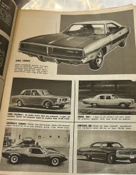 HAYAT DERGİSİ 31 Ekim 1968 Sayı : 45 - 1969 Otomobil Albümü * Opel GT - Chevrolet Camaro - Dodge Dart - Chrysler 300 - Dodge Charger NDR88773 - 3